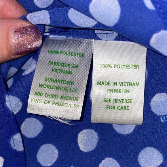 Lilly Pulitzer Blue Top - Picture 7 of 9